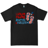 Black flip flops fireworks & freedom Premium Tee - BarkalooDesign