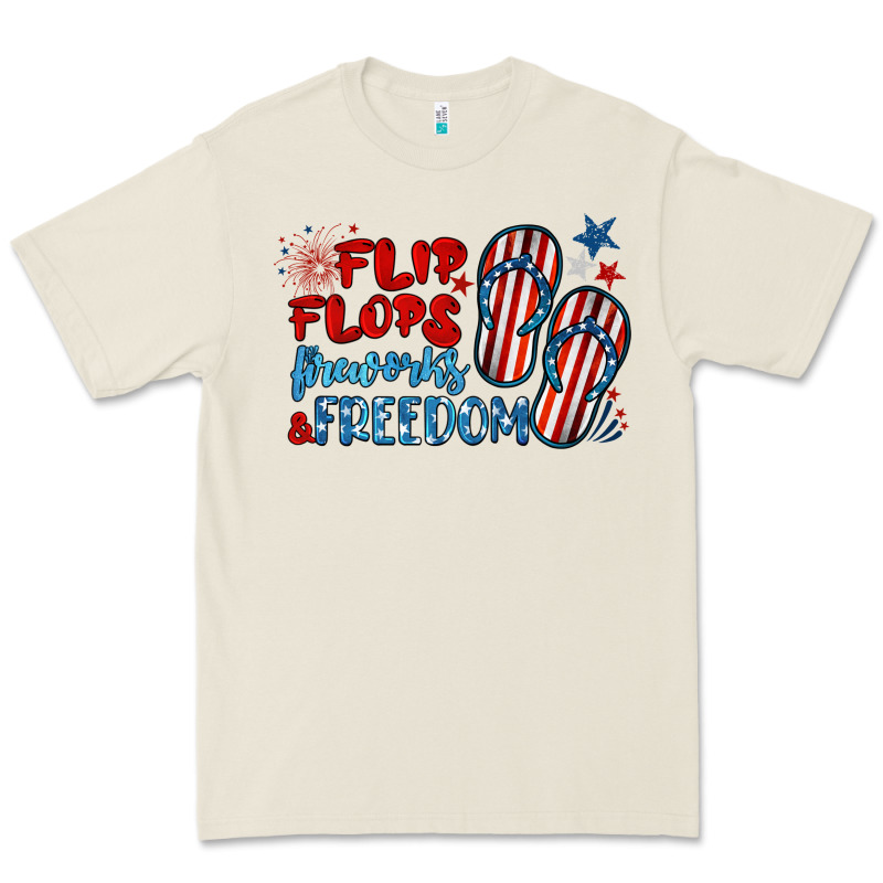 Flip Flops Fireworks & Freedom Premium Tee by BarkalooDesign | Teevron