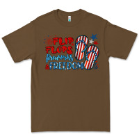 Cacao flip flops fireworks & freedom Premium Tee - BarkalooDesign
