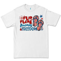 White flip flops fireworks & freedom Premium Tee - BarkalooDesign
