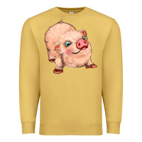 Antique Gold pig Premium Sweatshirt - MaliasSmallBusiness