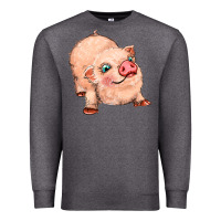 Charcoal Heather pig Premium Sweatshirt - MaliasSmallBusiness