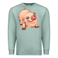 Seafoam pig Premium Sweatshirt - MaliasSmallBusiness