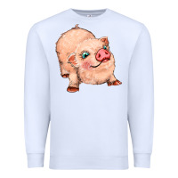 White pig Premium Sweatshirt - MaliasSmallBusiness