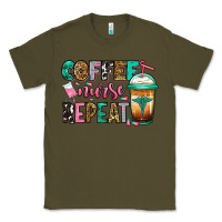 Army Green nurse coffee repeat Classic Tee - Jasminsmagicworld