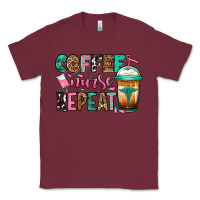 Burgundy nurse coffee repeat Classic Tee - Jasminsmagicworld