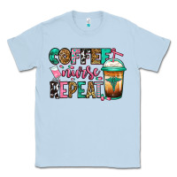Dusty Blue nurse coffee repeat Classic Tee - Jasminsmagicworld