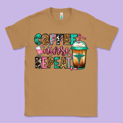 Nurse Coffee Repeat Classic Tee Designed By Jasminsmagicworld