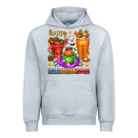 Heather Grey Happy Hallothanksmas coffee cups Urban Hoodie - texasbilliewilder