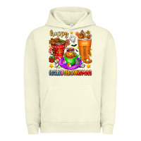 Pigment Pistachio Happy Hallothanksmas coffee cups Urban Hoodie - texasbilliewilder