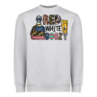 Heather Grey Tequila Heavyweight Sweatshirt - CowhideDigitalArt