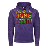 Cloud Purple Celebrate juneteenth Vintage Hoodie - Zillion Design Studio
