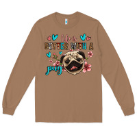 Toasted Coconut life is better with a pug Long Sleeve Tee - Jasminsmagicworld