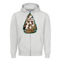 Dove Grey cowhide leopard arrowhead Zipper Hoodie - Jasminsmagicworld
