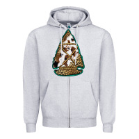 Heather Grey cowhide leopard arrowhead Zipper Hoodie - Jasminsmagicworld