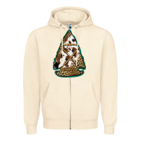 Sandshell cowhide leopard arrowhead Zipper Hoodie - Jasminsmagicworld