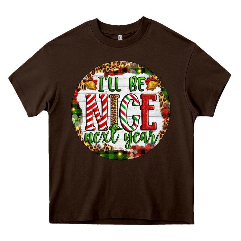 Christmas I'll Be Nice Next Year Heavy Core Tee by Artiststas | Teevron