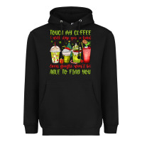 Black christmas characters coffee cups Heavyweight Hoodie - MaliasSmallBusiness