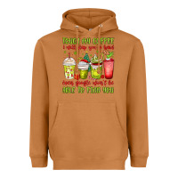 Meerkat christmas characters coffee cups Heavyweight Hoodie - MaliasSmallBusiness