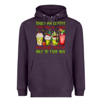 Plum christmas characters coffee cups Heavyweight Hoodie - MaliasSmallBusiness