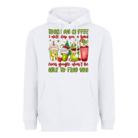 White christmas characters coffee cups Heavyweight Hoodie - MaliasSmallBusiness