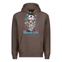 Coffee nurse life  gnome Premium Hoodie - BarkalooDesign