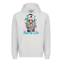 Dove Grey nurse life  gnome Premium Hoodie - BarkalooDesign