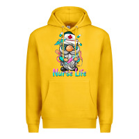Lemon nurse life  gnome Premium Hoodie - BarkalooDesign