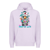 Lilac nurse life  gnome Premium Hoodie - BarkalooDesign