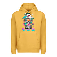 Mustard nurse life  gnome Premium Hoodie - BarkalooDesign