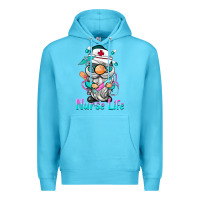 Ocean Blue nurse life  gnome Premium Hoodie - BarkalooDesign