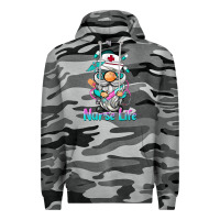 Slate Camo nurse life  gnome Premium Hoodie - BarkalooDesign