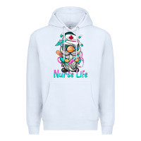 White nurse life  gnome Premium Hoodie - BarkalooDesign