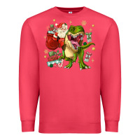 Cardinal Christmas dinosaur Premium Sweatshirt - MaliasSmallBusiness