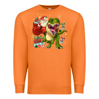 Carrot Christmas dinosaur Premium Sweatshirt - MaliasSmallBusiness