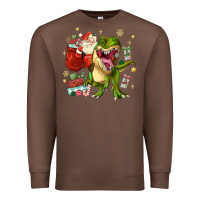 Chestnut Christmas dinosaur Premium Sweatshirt - MaliasSmallBusiness