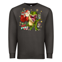 Smoke Christmas dinosaur Premium Sweatshirt - MaliasSmallBusiness
