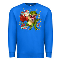 True Royal Christmas dinosaur Premium Sweatshirt - MaliasSmallBusiness
