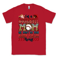 Red i'm a baseball mom we don't do that keep calm thin Classic Tee - Jasminsmagicworld