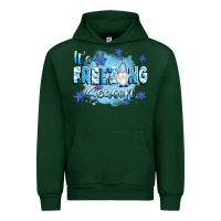 Forest Green it's freezing season Urban Hoodie - texasbilliewilder