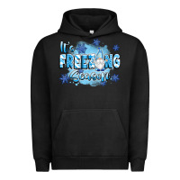 Pigment Black it's freezing season Urban Hoodie - texasbilliewilder