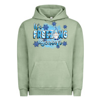 Pigment Oil Green it's freezing season Urban Hoodie - texasbilliewilder