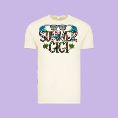 Summer Gigi Vintage Tee Designed By Cowhidedigitalart