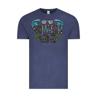 Vintage Denim summer gigi Vintage Tee - CowhideDigitalArt