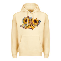 Pina Colada sunflower glitter leather patch Premium Hoodie - AdoDesignShop