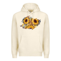 Tofu sunflower glitter leather patch Premium Hoodie - AdoDesignShop