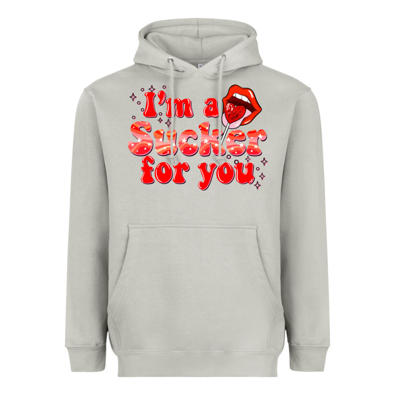 Im A Sucker For You Valentines The Day Heavyweight Hoodie by NancyCooperArtShop | Teevron