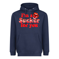 Navy im a sucker for you valentines the day Heavyweight Hoodie - NancyCooperArtShop
