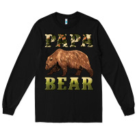 Black papa bear Long Sleeve Tee - Artiststas