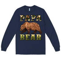 Navy papa bear Long Sleeve Tee - Artiststas